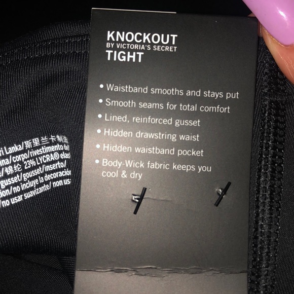 Brand new black Victoria secret high rise leggings - Picture 8 of 8